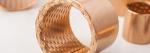 CuSn8 Oil Shaft Diameter Wrapped Bronze Sleeve Bushings Lubrication Pockets