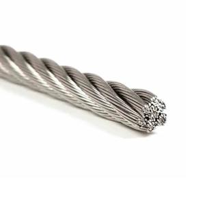 China 6xK26WS-WSC/IWRC 6xK31WS-WSC/IWRC 6xK36WS-WSC/IWRC Type 316 Stainless Steel Wire Rope factory