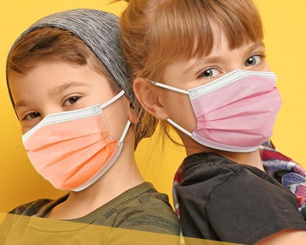 Non Sterilization 3 Layer Earloop Disposable Face Mask for Kids Teens 14.5*9.5