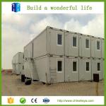 SGS ISO9001 certificated prefab camping container house temporary living quarter