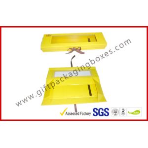 Foldable Offset Printed Rigid Gift Boxes With Window , Magnetic Flat Packing Wig
