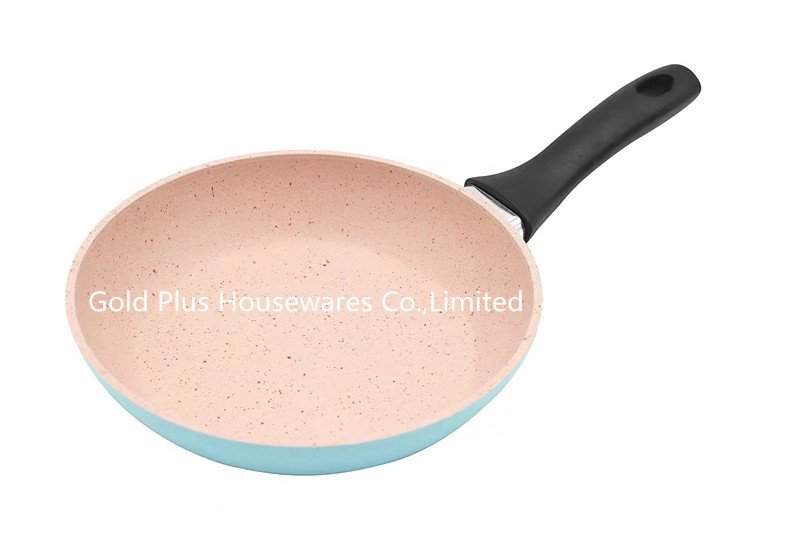 Cookware aluminum nonstick frying pan with induction bottom 16cm high quality fry pan with long bakelit handle