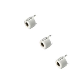 China 6mm Ceramic Trimmer Capacitor White 10pF 100V For Remote Keyless Equipment factory
