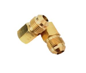 China CNC Brass Tube Fitting Adapter 1/4 NPT Female Thread * 1/4 Flare Male factory