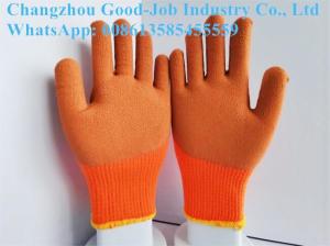 China Winter Thermal Flocking Protective Work Gloves Cold Resistant Foam Latex factory
