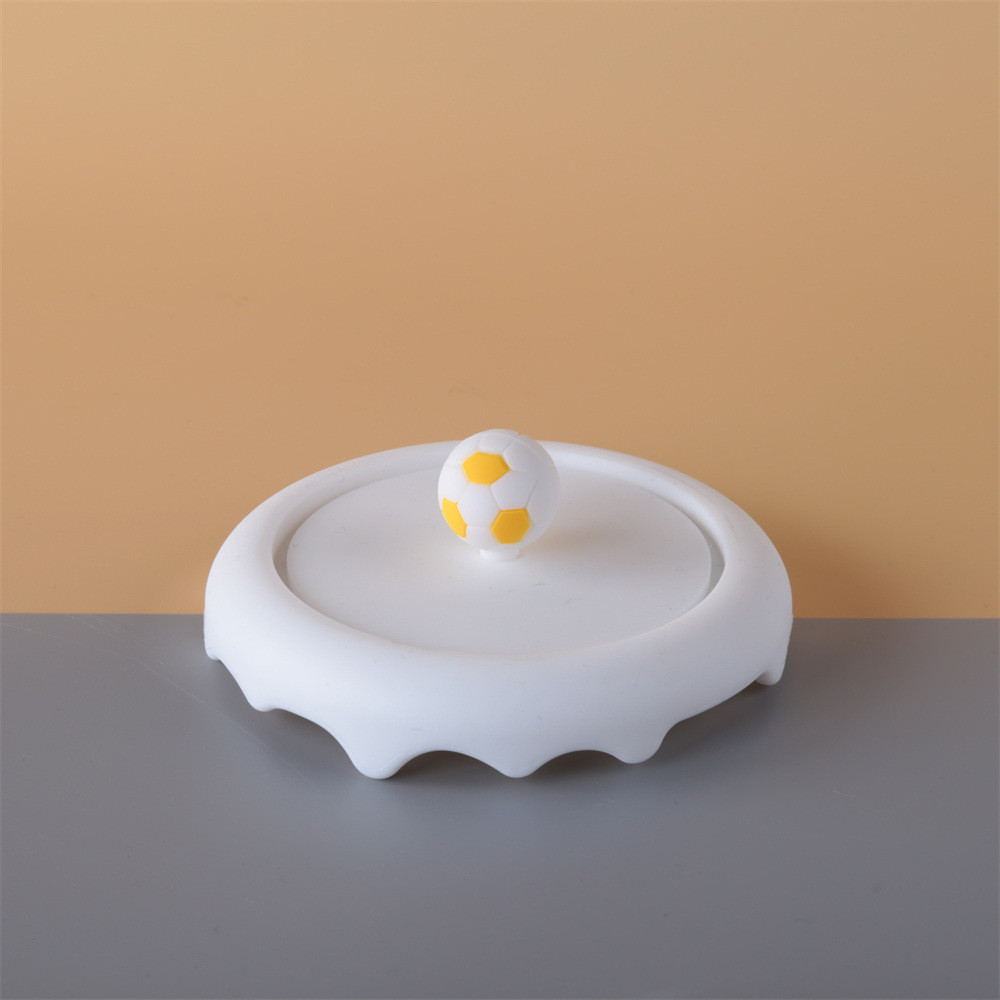 Silicone Cup Lids Set Snow Cover Drink Coaster Anti-Dust Airtight Mug Covers For Hot And Cold Drink Silicone Hot Cup Lid