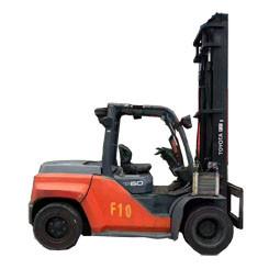 Toyota 8F 6 Ton Used Diesel Forklifts Toyota Forklift 2 Stages Masts Made In