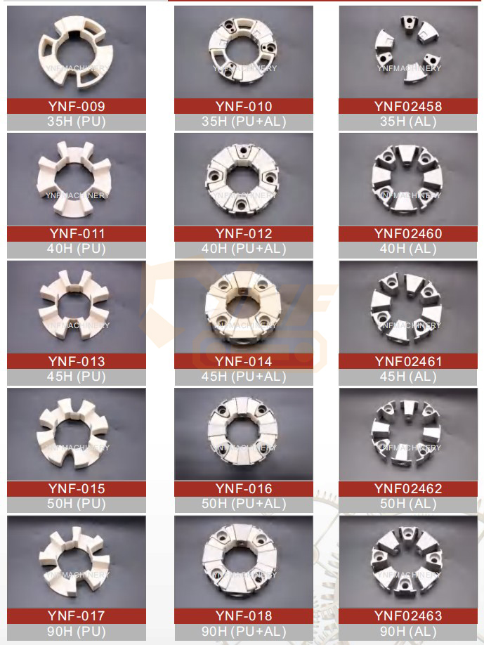 YNF 40H Aluminum Flexible Coupling for Excavator Engine Parts