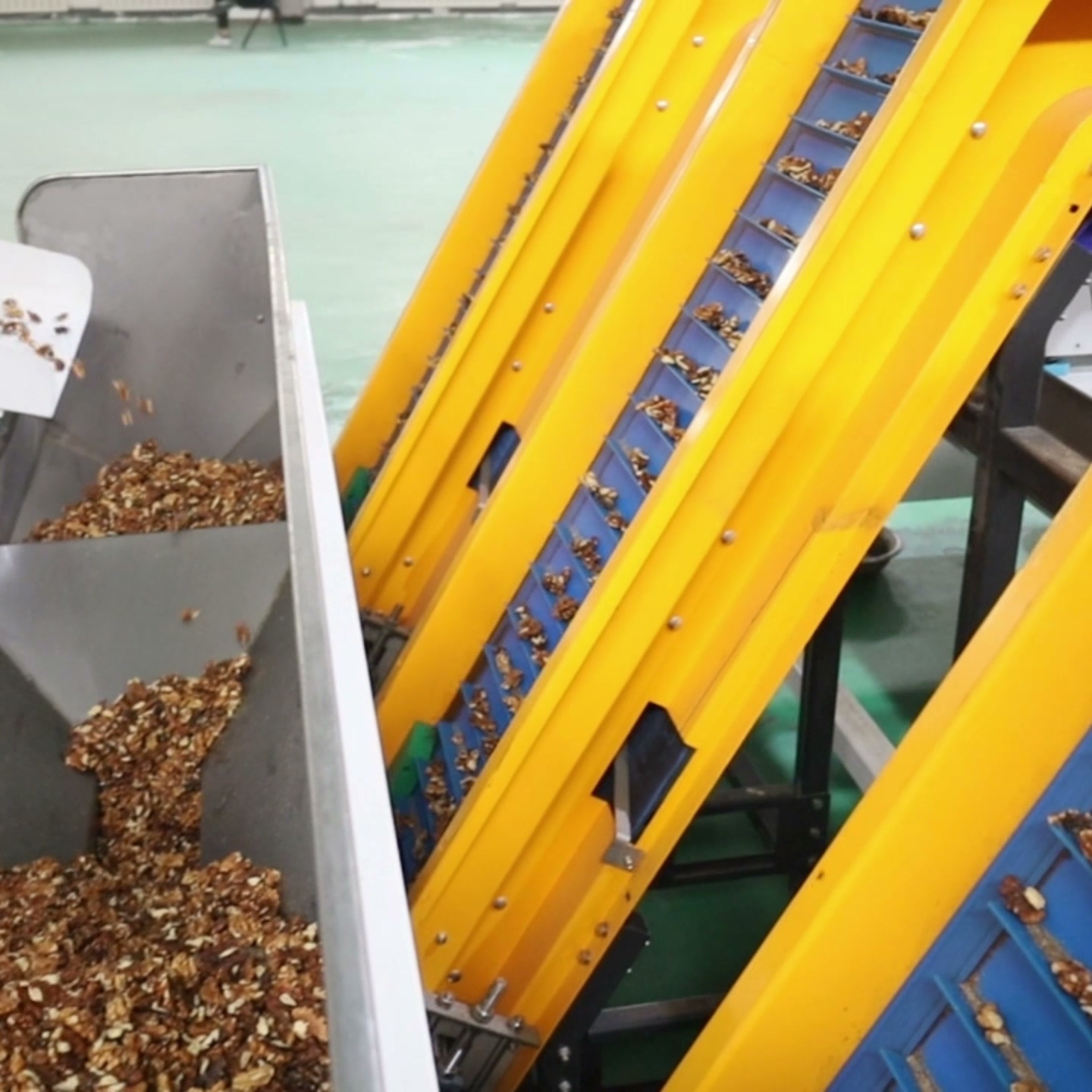Intelligent walnut kernel sorting machine with centroid algorithm and high