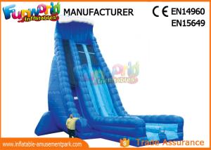 China Durable 30ft Tall Outdoor Inflatable Water Slides With Digital Printing on sale