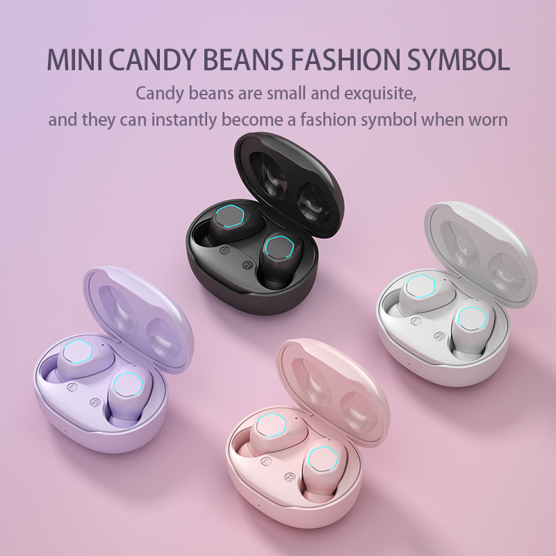 Mini Stereo True Wireless Earphones for Gaming and Phone Calls Working Time 4-6 Hours Chipset AB