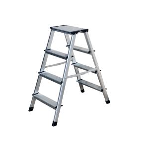 China Silver Multipurpose Aluminium Foldable Ladder 2x4 Steps For Painting factory