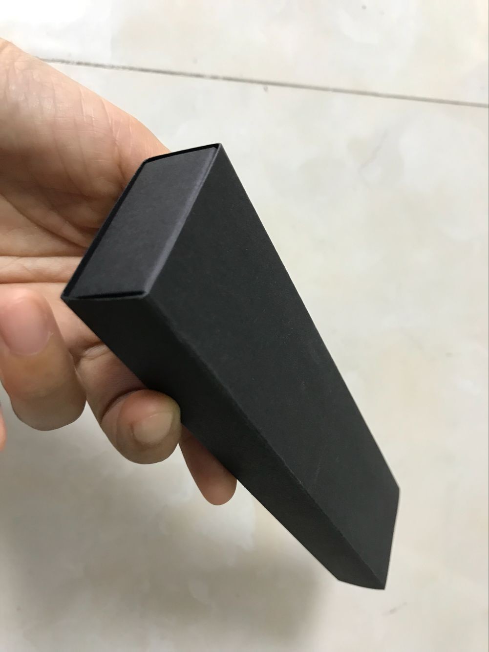 Cheap black cardboard paper packaging box drawer box for pen packaging