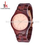 Aliexpress hot selling quartz movement watch Made out of red sandal watch