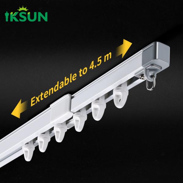 China Adjustable Telescopic Curtain Track with Accessories-Smooth and Silent factory