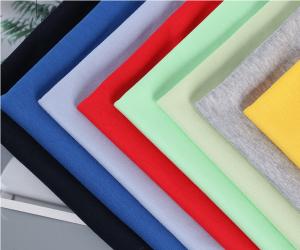 China 190gsm 50S Comb Double Jersey Knit Fabric Baby Dyeing 100 Cotton Fashion factory