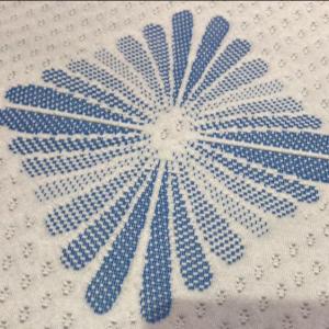 China SGS Recycled Polyester 160gsm Knitted Jacquard Fabric For Bedding factory