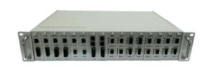China 2U 16Slot Centralized Managed Media Converters ,Giga,125M~4.25G,10G ,40G OEO, 10G Copper to Fiber Media Converter factory