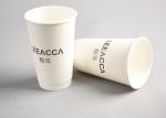 400ml Disposable Paper Cups Logo Printed Insulated Paper Coffee Cups