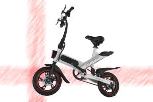 China Lithium Battery Fold Up Electric Bike , 36V 10 AH Full Size Folding Road Bike factory