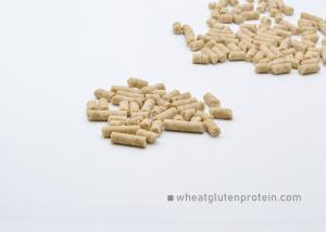 China Slightly Yellowish Pellet Protein Wheat gluten Feed Ingredient No GMO factory