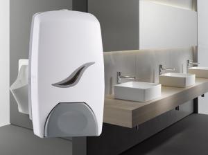 China Toilet Seat Cover Manual Disinfectantion Dispenser 1000ml With Disposable Pouch factory