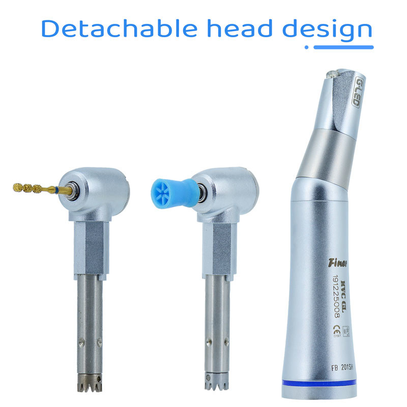 Contra Angle Metal Dental Slow Speed Handpiece Blue Color E Type Connection