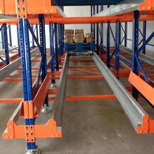 China High Density Warehouse Shuttle Storage System Radio Shuttle Pallet Pack For Food Industry factory