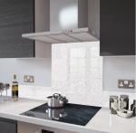 Logo Customized Logo 6mm Ultra Clear Glass Kitchen Splashbacks with Digital