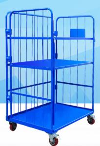 China Corrosion Resistant Movable Wire Shelving With Casters For Logistics and Turnover Industries factory
