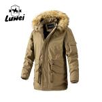 Winter Warm Water Proof Long Plus Size Utility Cotton Men Parka Coat Plus Size
