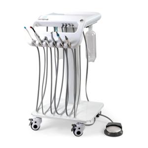 China Light Weight Mobile Dental Trolley With 5 Universal Wheels Portable Dental Treatment Carts factory