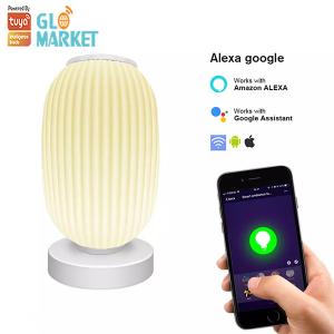China Glomarket Tuya Smart Lantern Table Lamp Glass Music Table Light Wifi App Control factory