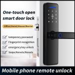 Convenient Biometric Finger Print Code Card Key Door Lock for Apartments WiFi