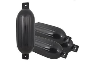 China Durable Black PVC Inflatable Bumper Shield Protection Ribbed G Marine Boat Fender factory