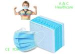 Adult Anti Virus Ear Type Disposable Face Mask Blue And White Gb2626-2006