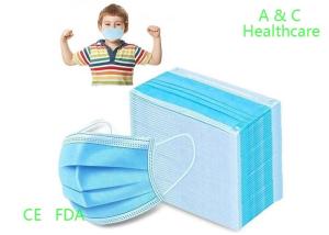 China Adult Anti Virus Ear Type Disposable Face Mask Blue And White Gb2626-2006 factory