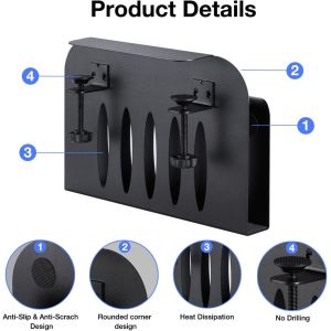 Clamp-On Desk Shelf Standing Desk Drawer with Storage Drawers No Drilling