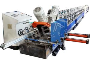 China 3 Tons Metal Door Roll Forming Machine IOS9001 With Flying Saw Cut factory