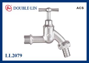 China Sand Cast Chrome Plated Brass Handle Stopcock Tap factory