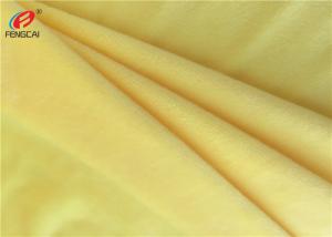 China Yellow Color Plain Dyed Super Soft Knitted Minky Plush Fabric For Blanket factory