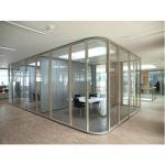 Aluminum Glass Office Partitions Frosted Glass Partitions Sound Proof