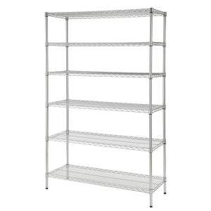 China Flour Products Commercial Wire Shelving / Chrome Adjustable Metal Shelving Unit factory
