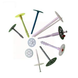 Weather Resistant Plastic Insulation Nails For Foam Board Insulation Secure Wall