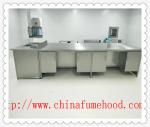 School Vertical Stainless Steel Casework , Floor Mounted Metal Laboratory
