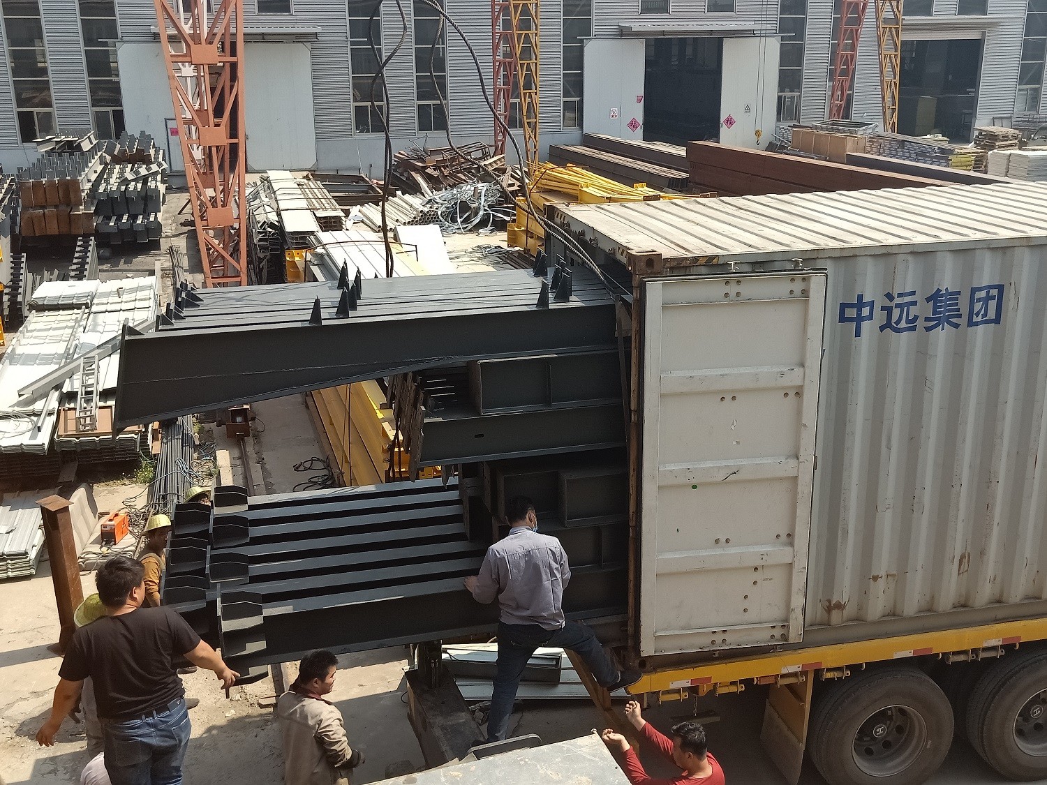 Customized Logo Steel Structure Warehouse Galvanized Ridge Cap Customization