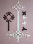 8*18mm White Color Georgian Bar For Double Glazed Windows Flower Windows