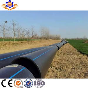 China 75-160MM Automatic PE Pipe Making Machine Single Screw Plastic Pipe Extrusion Line factory