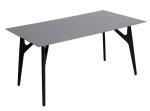 1500*850mm Ceramic Material Dining Table With Fixed Type Black Special Metal Leg