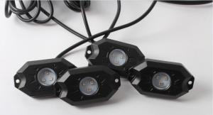 China 8 Pods 2 Inch 9w Color Changing Rock Lights , IP68 Rgb Bluetooth Rock Lights factory